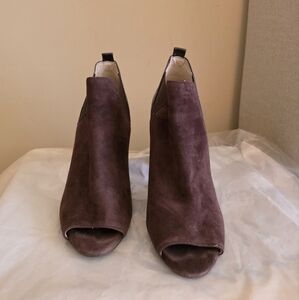 Marc Fisher Brown Suede Ankle Booties